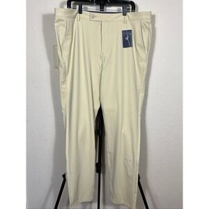 Boston Scott Men's Golf Pants 40x33 Beige Khaki New